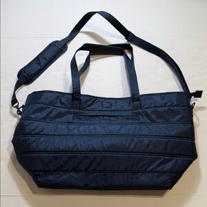 Lug Avion Convertible Carry On Travel Weekend Getaway Tote in Shimmer Blue